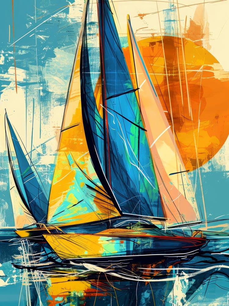 Sailboats At Sunset sport