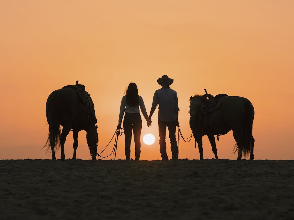 Cowboy und Cowgirl