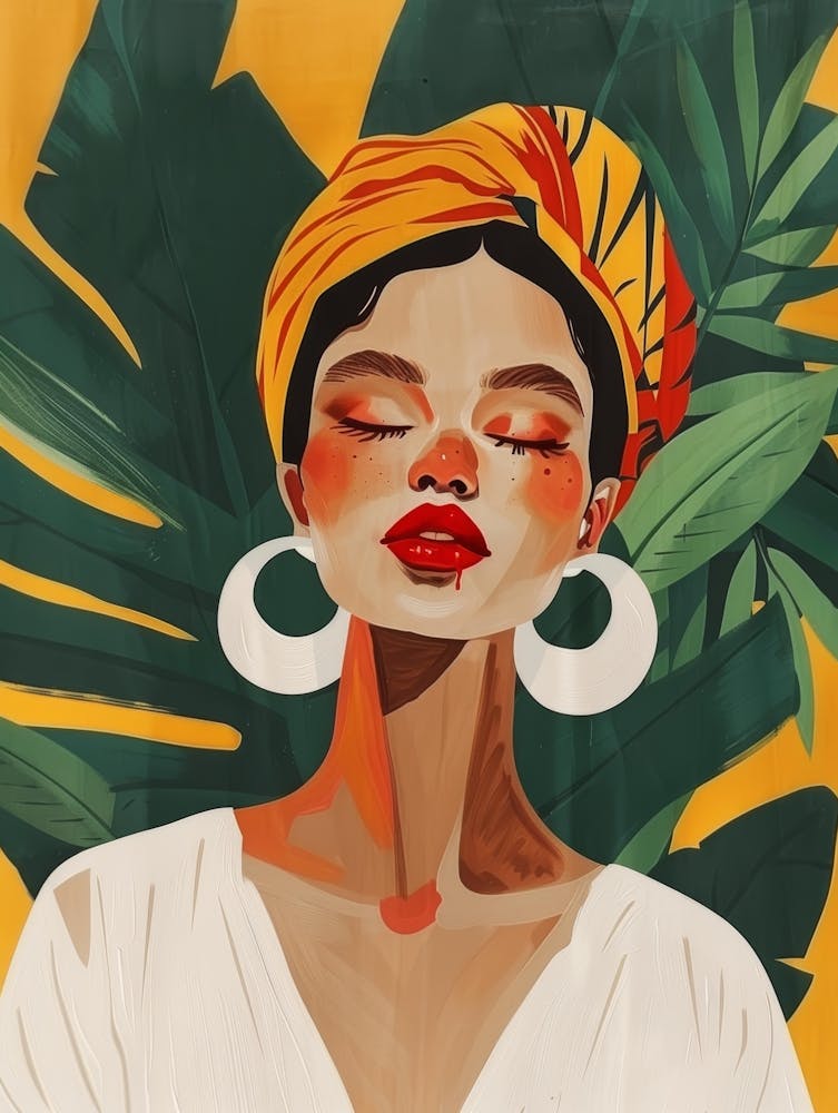 African Woman With Turban 20