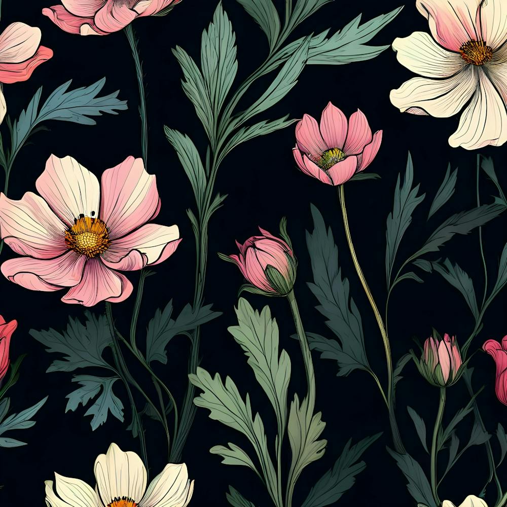 Cosmos Seamless Pattern 3