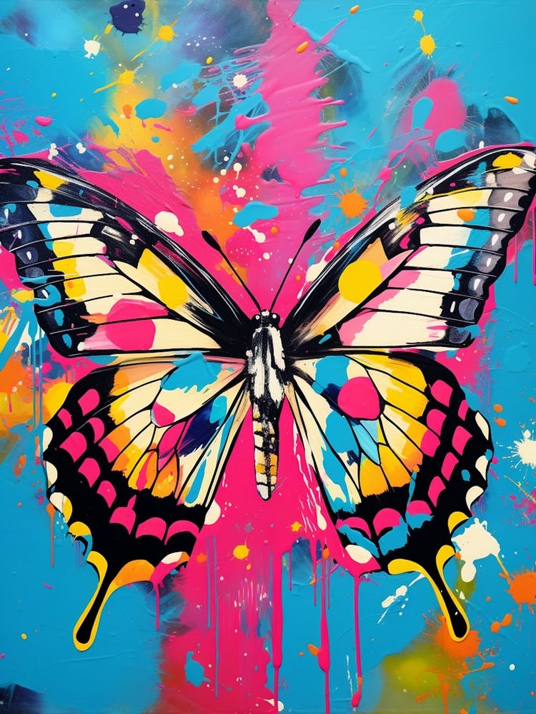 Pop Art Tiger Swallowtail Butterfly 2