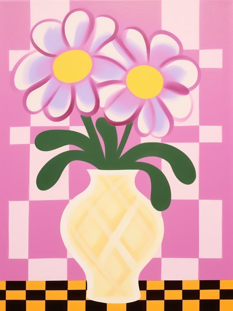 Pansies Flower Vase 6