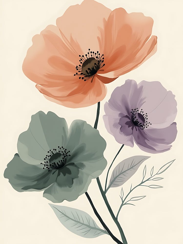 Botanical Bliss in Soft Hues