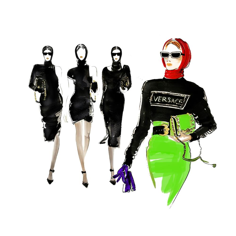 Versace Girls Quadrat