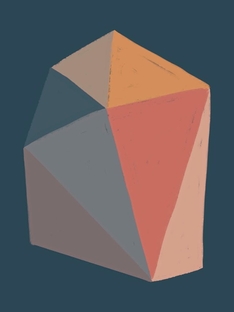 Boho Pastel Abstract Shape 1