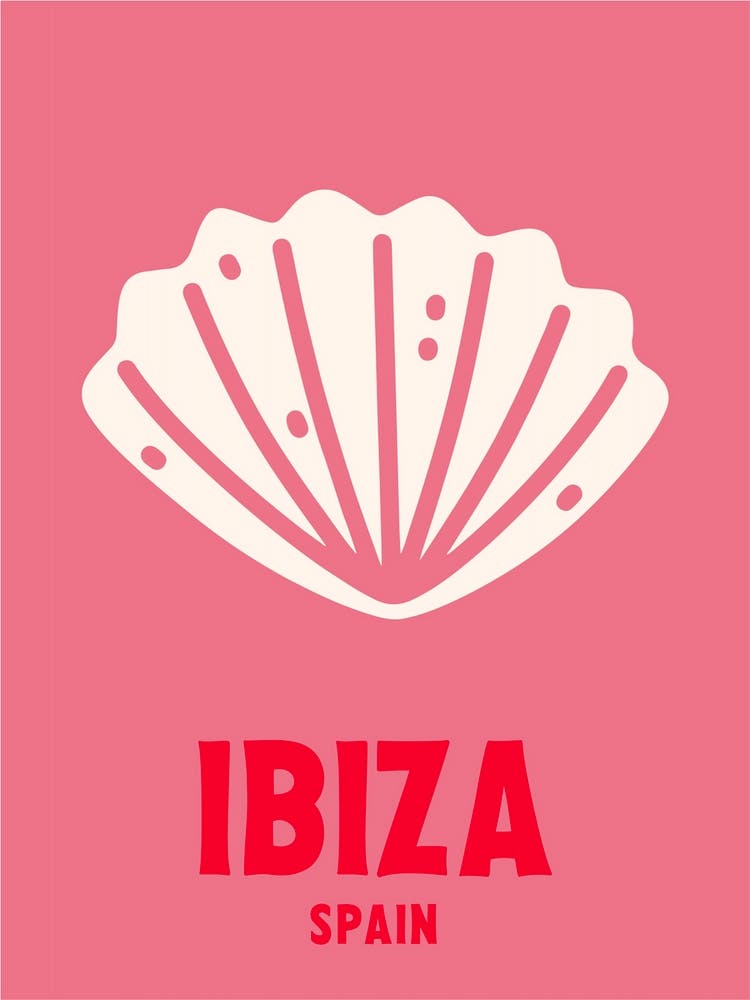 Ibiza, Spain, Graphic Style Poster 1