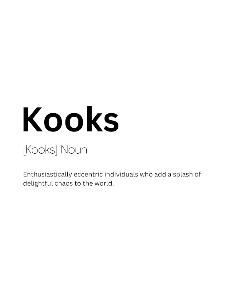 Kooks Definition Meaning