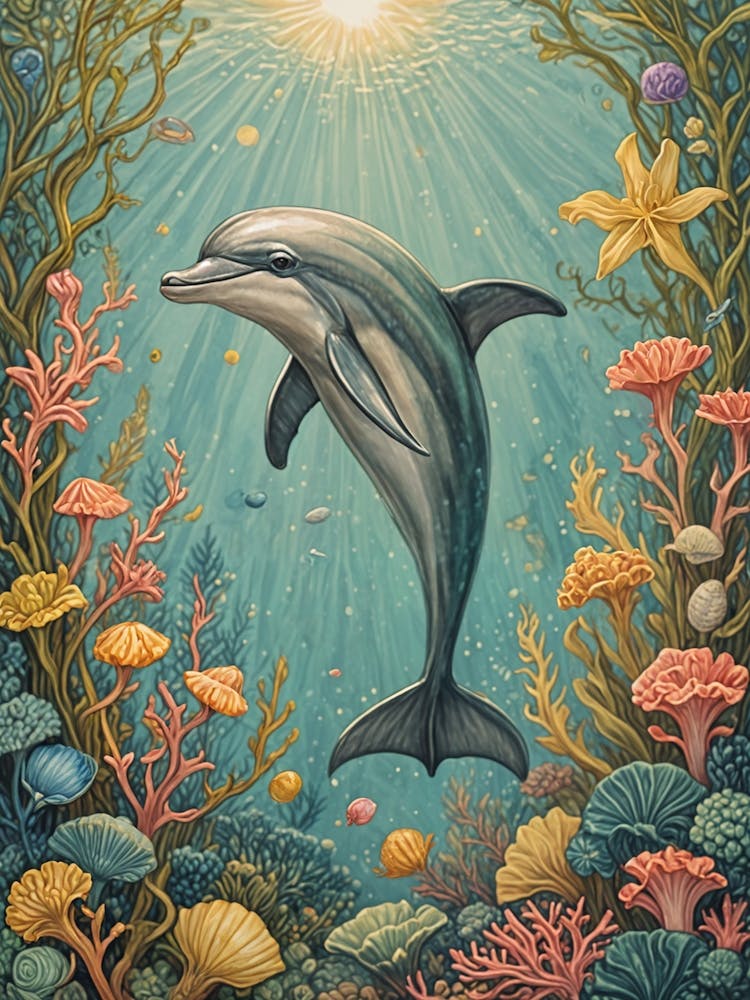 Dolphin Dreams Under The Sea