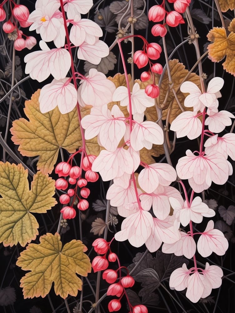 Flower Illustration Coral Bells 2