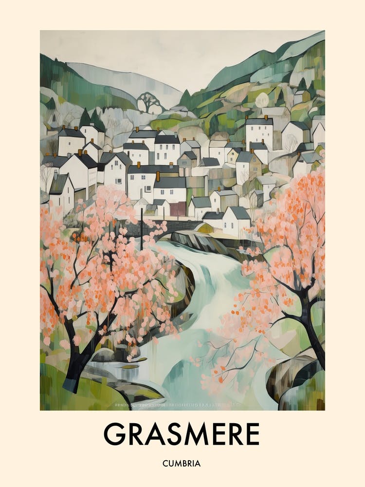Grasmere (Cumbria) Painting 1 Travel Poster