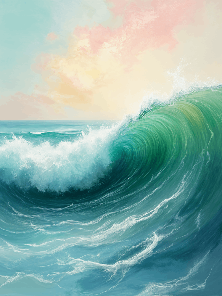 Ocean Blue Waves no4