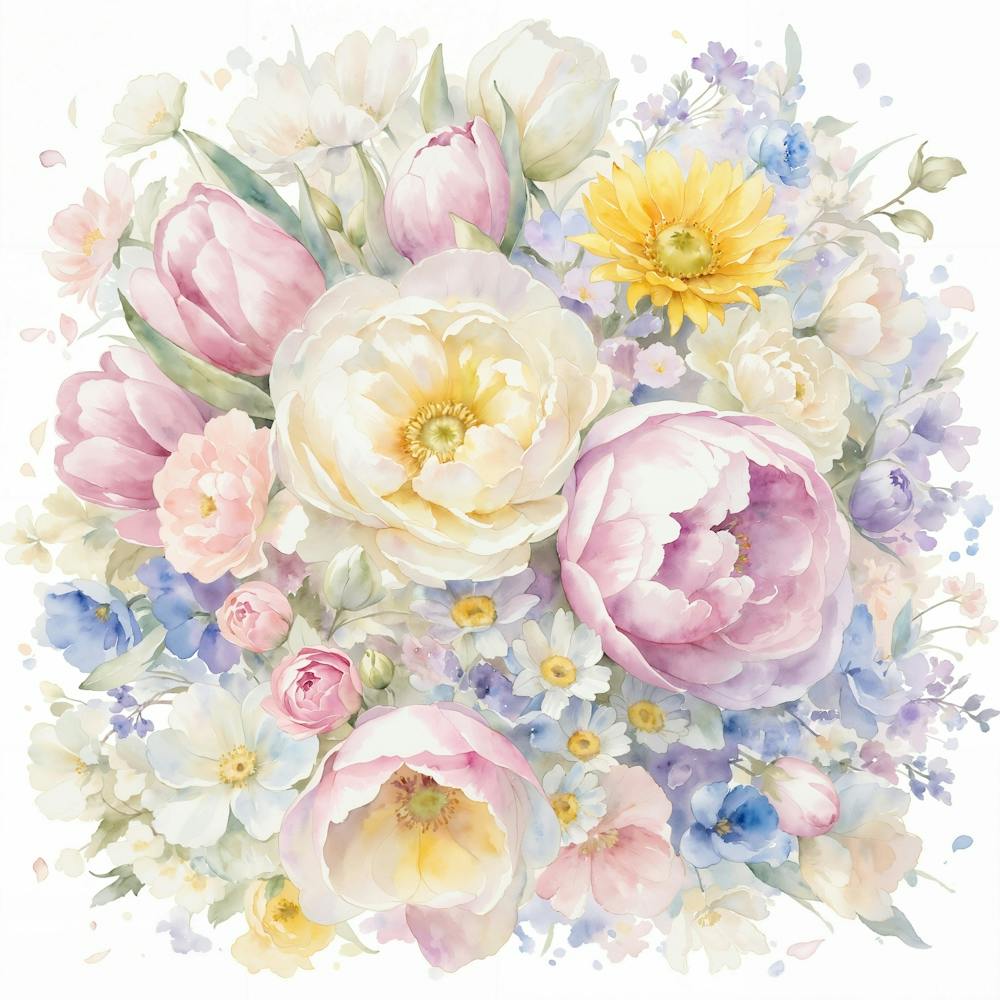 Watercolor Flowers 1