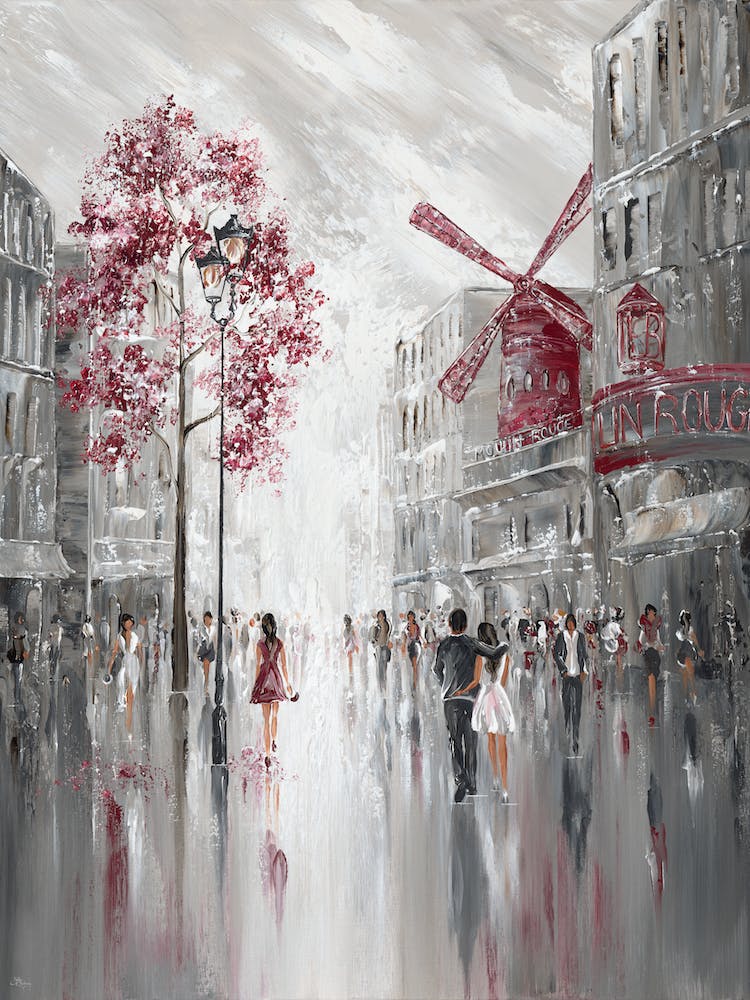 Moulin Rouge Streetscape, Paris