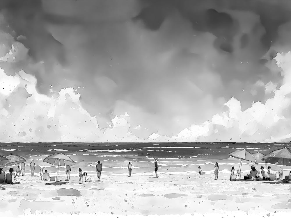 Black And White Painting 73