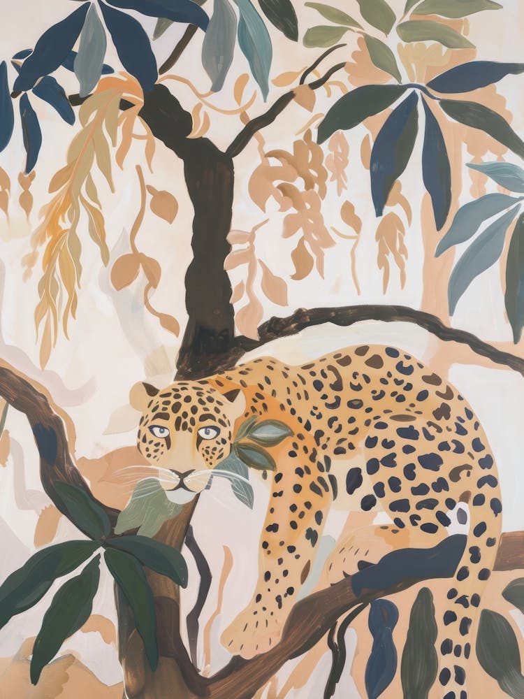 Jaguars Pastels Jungle Illustration 4