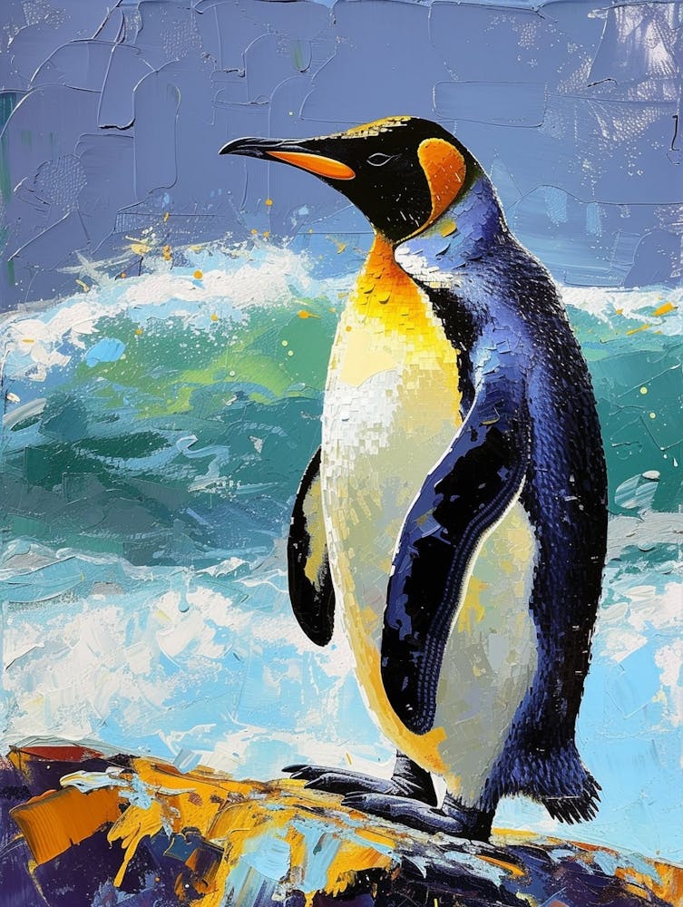 King Penguin St Kilda Breakwater Colour Block Painting 3