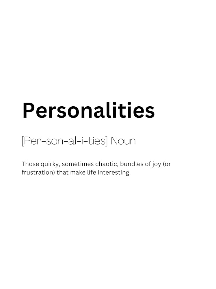 Personalities Definition Meaning