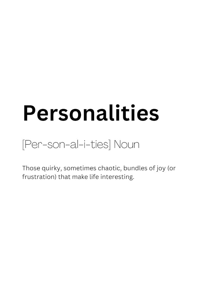 Personalities Definition Meaning