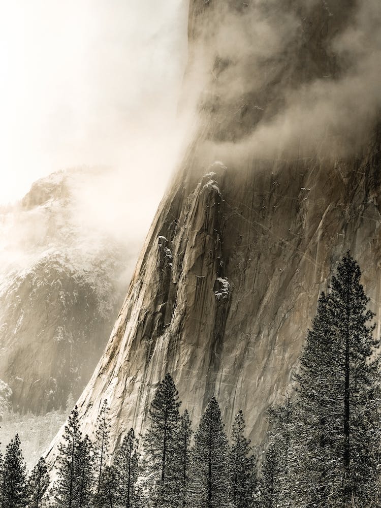 Half Dome Paysage Hivernal