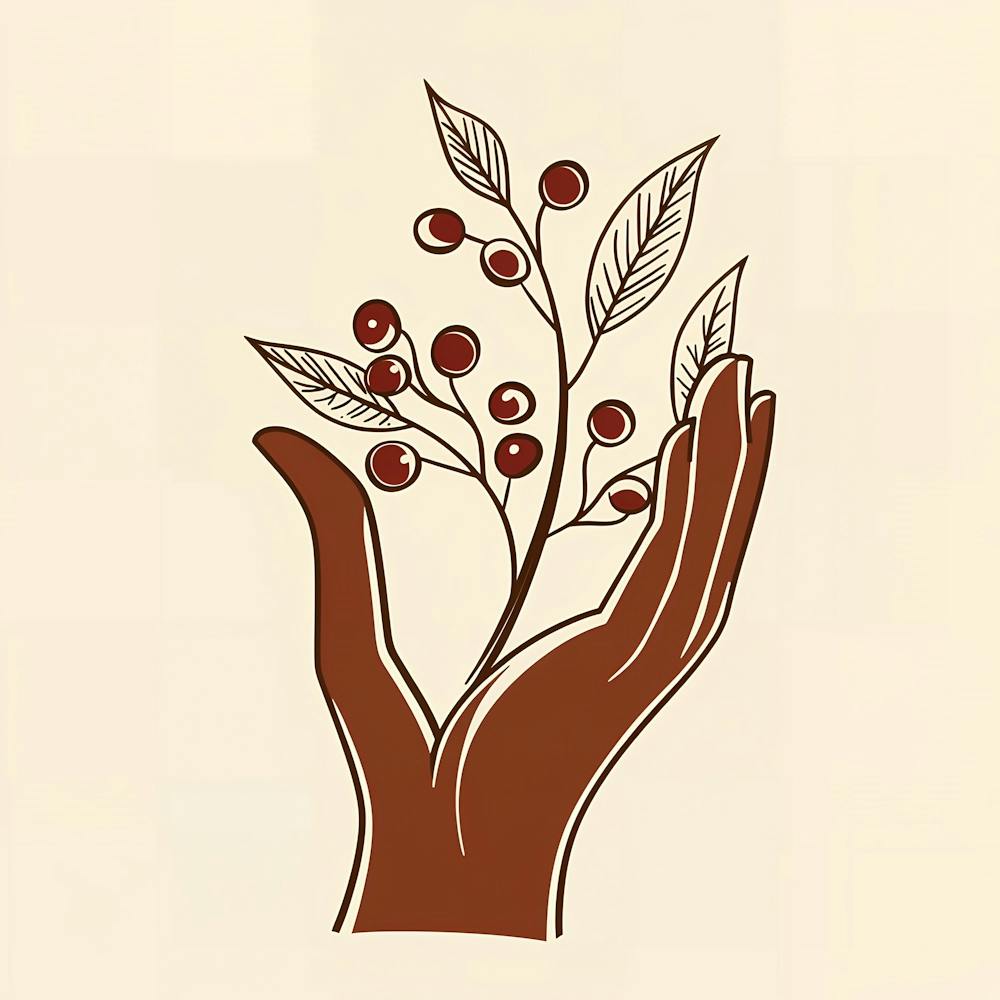 Hand Holding A Plant