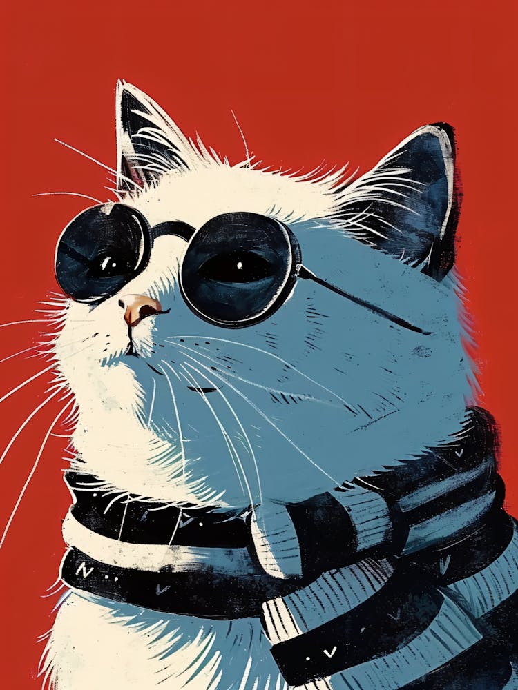 Cat With Sunglasses 1