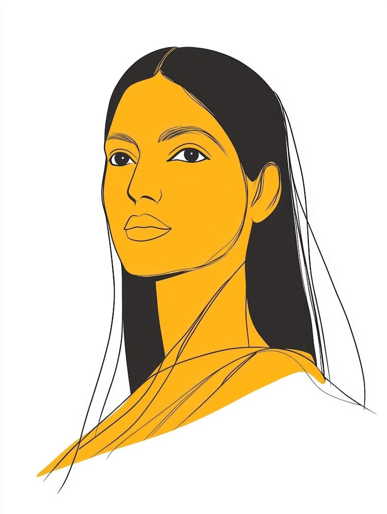 Portrait Of An Indian Woman