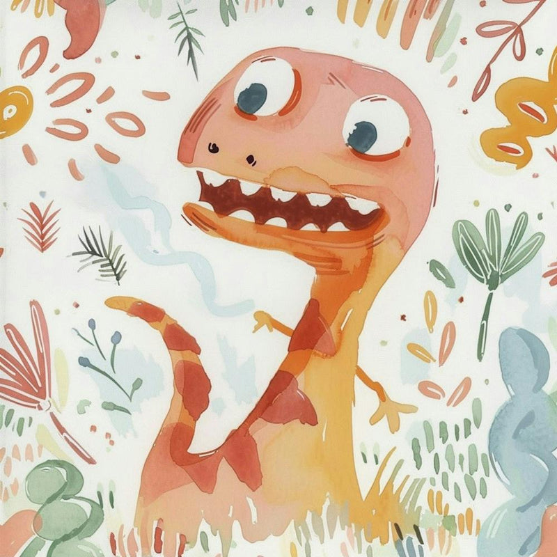 Cute Muted Pastels Tyrannosaurus Rex  Dinosaur  2