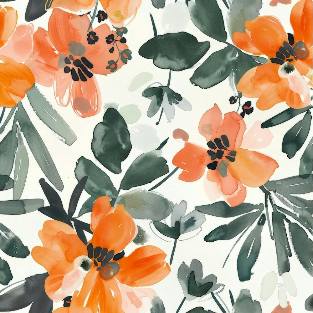 Orange Flowers 12