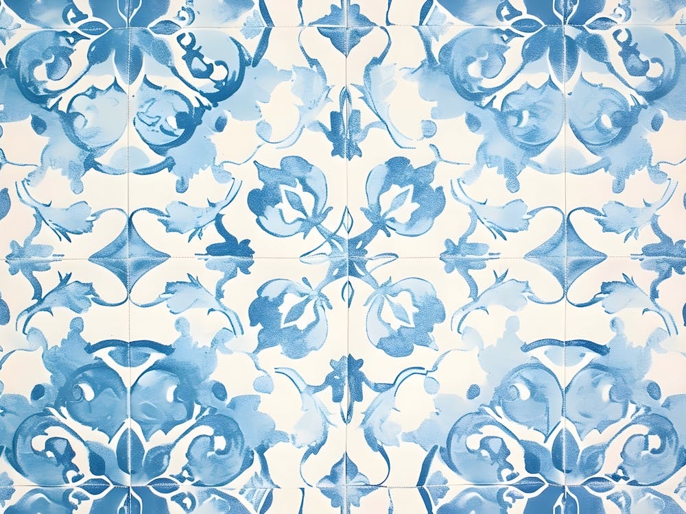Blue And White Tile 1