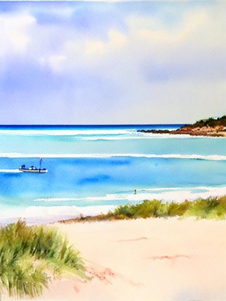 Fisherman'S Beach, Australia Watercolour