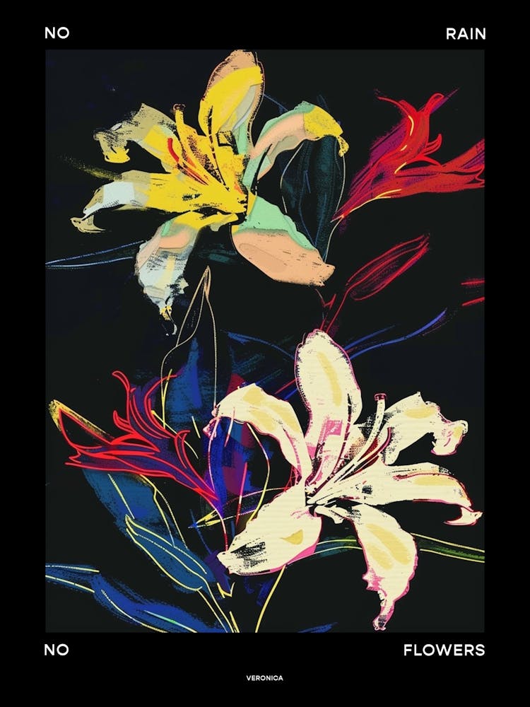 No Rain No Flowers Poster Veronica