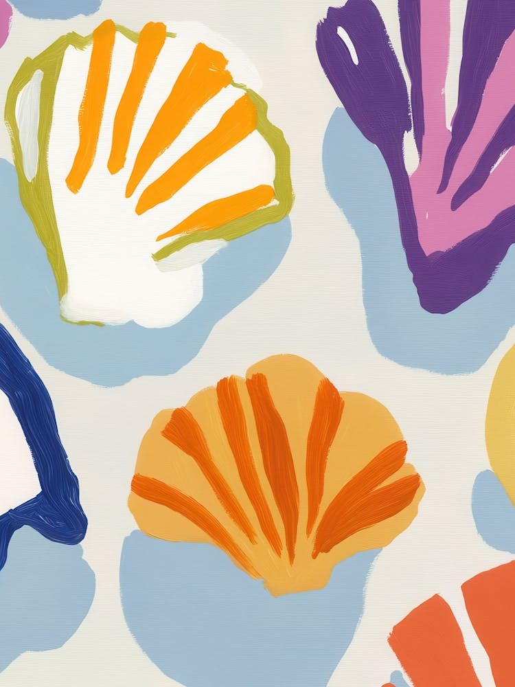 Colorful Seashells Painting