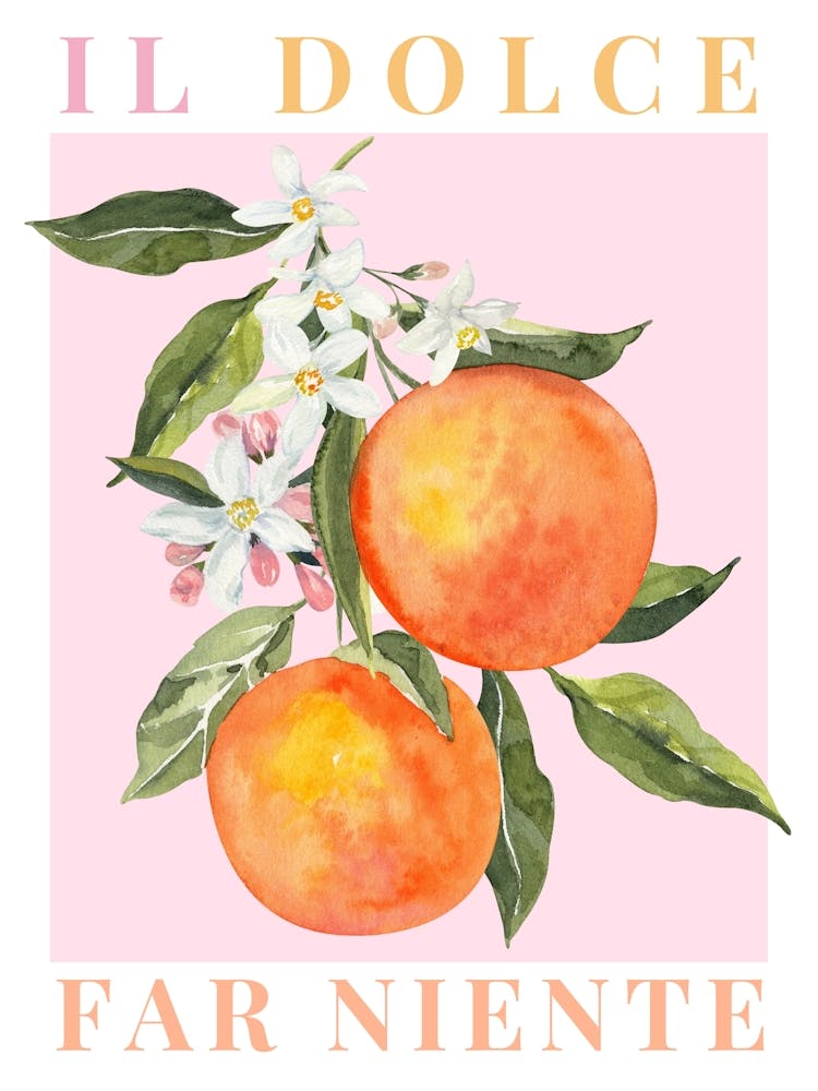 Il Dolce Far Niente, Italy Illustration