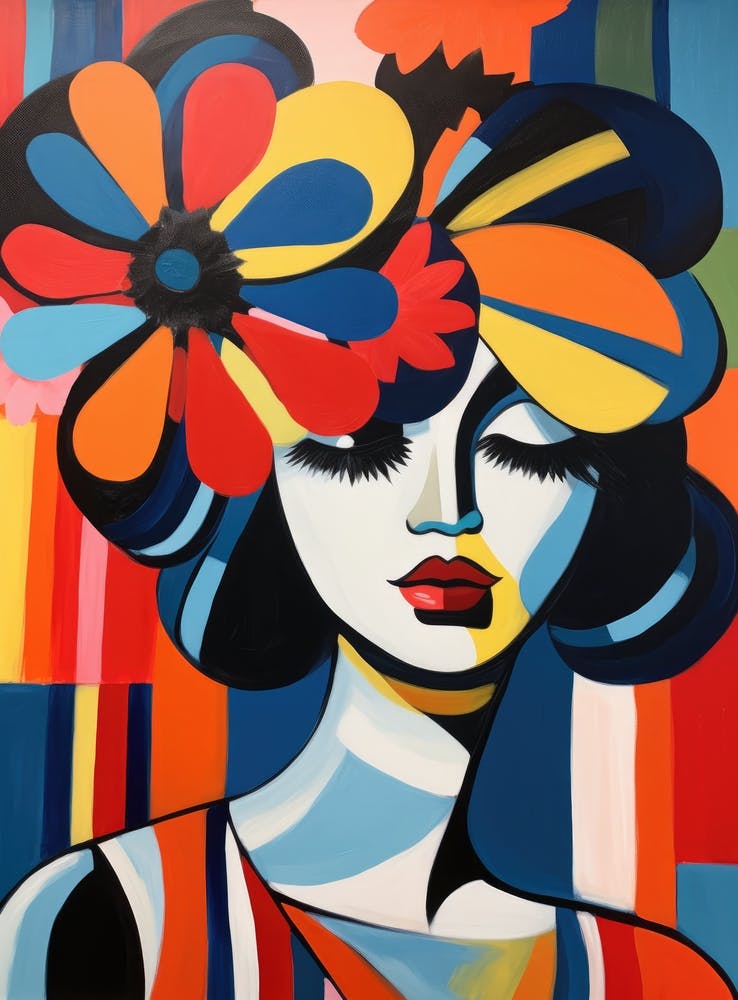 Woman With Flowers 10