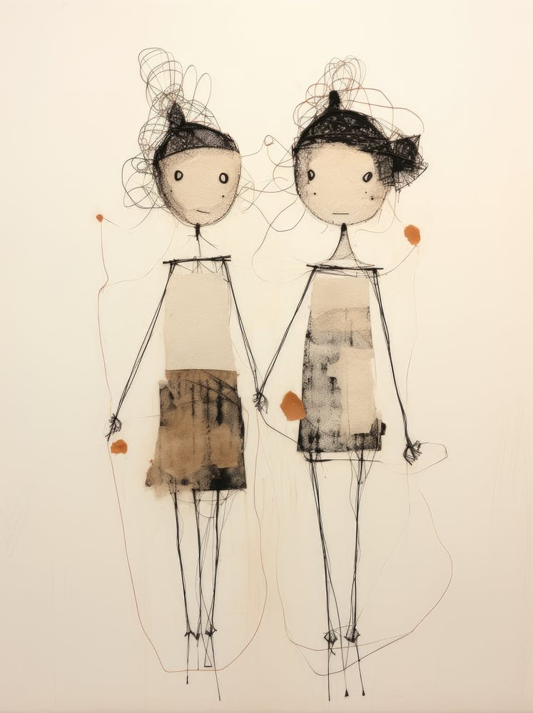 Two Girls Holding Hands