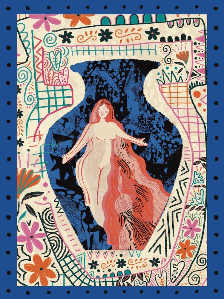 Virgo Zodiac Illustration