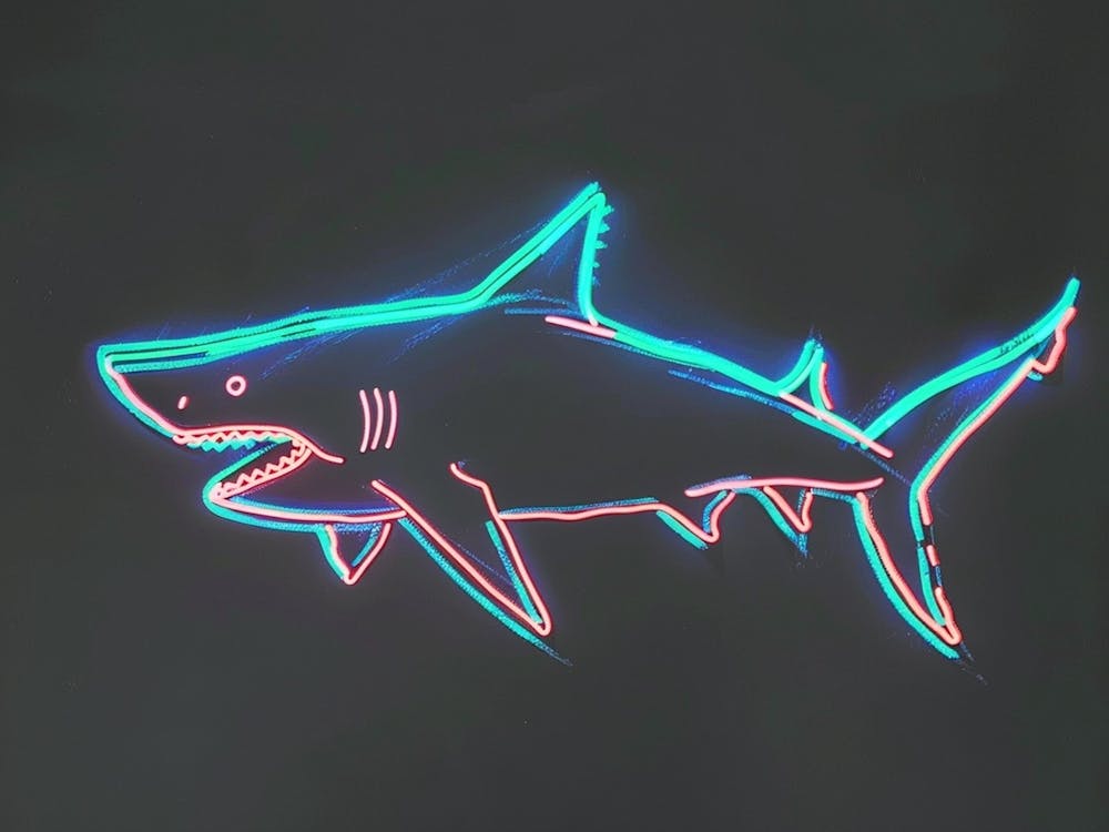 Neon Aqua Wobbegong Shark 5