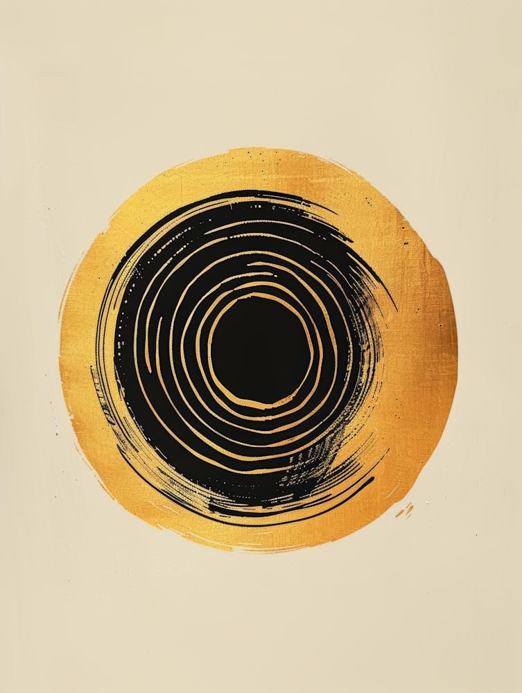 Gold Circle Canvas Print