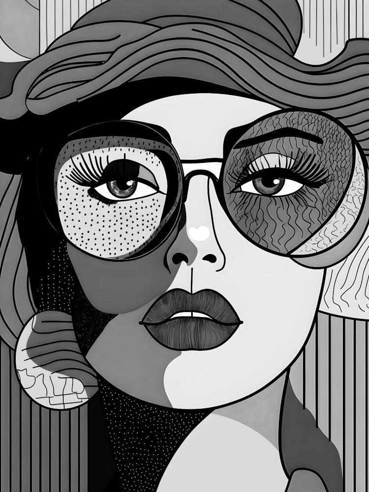 Black And White Portrait Of A Woman 38