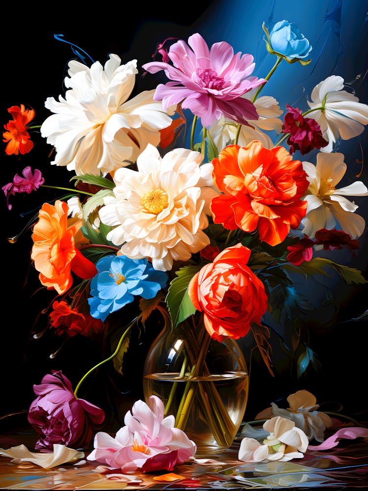 Blooming Reverie A Dreamlike Floral Illustration