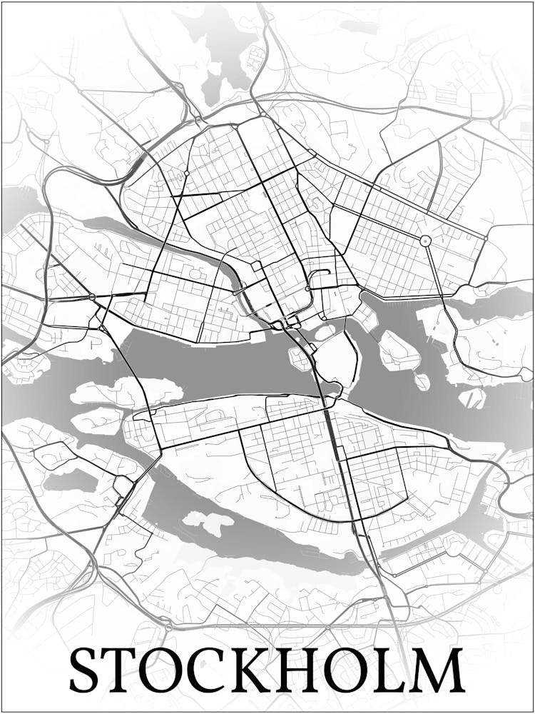 Stockholm, Sweden Greyscale