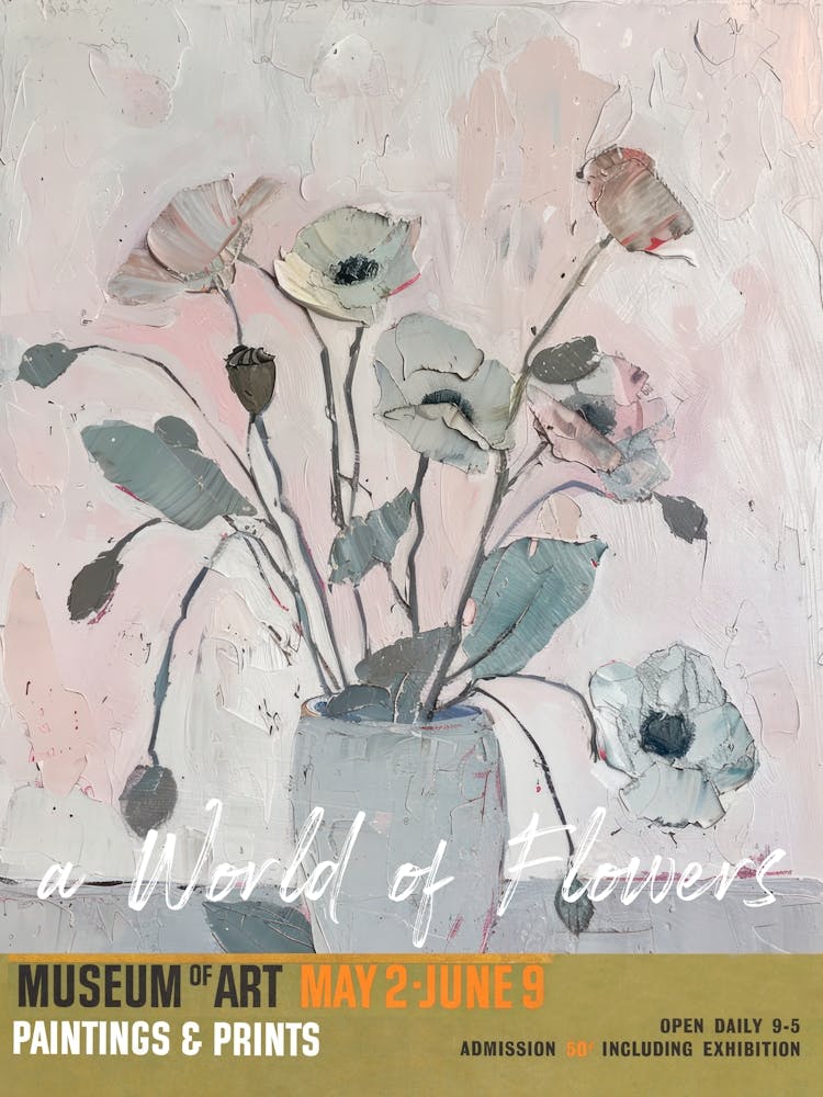 Eine Welt der Blumen, Van Gogh Ausstellung Mohn 3