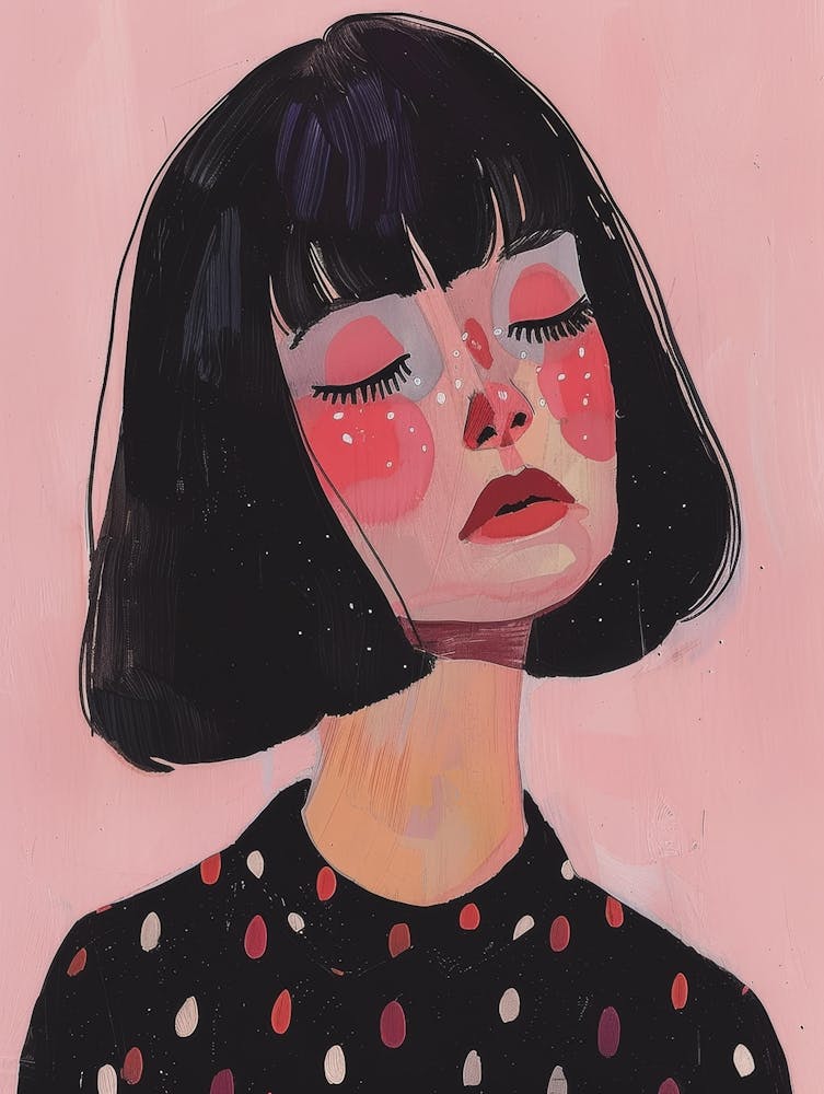Girl With Black Hair 3