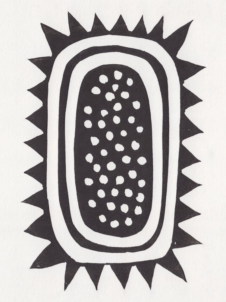 Sunflower / Lino Print 1