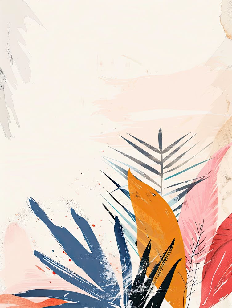 Abstrakt Tropisch Boho