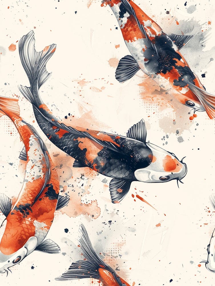 Aquarell Koi 35