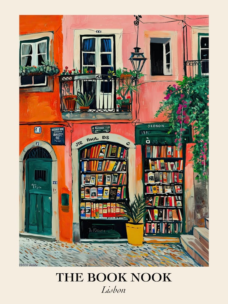 Lisbon Book Nook Bookshop 4 Poster