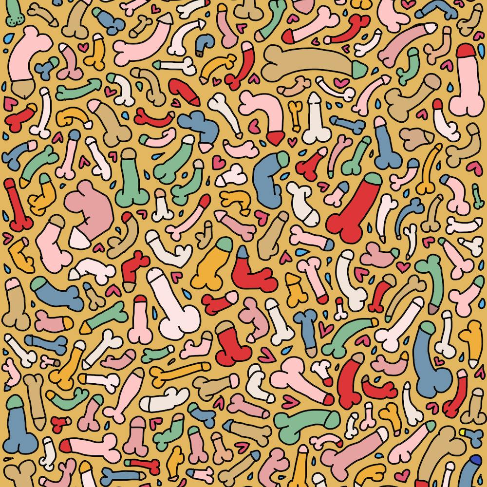 yellow pattern funny