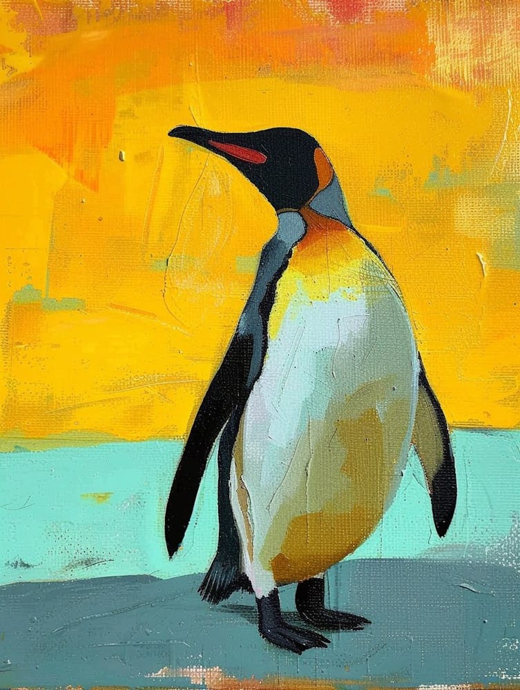 King Penguin St Andrews Bay Colour Block Painting 3