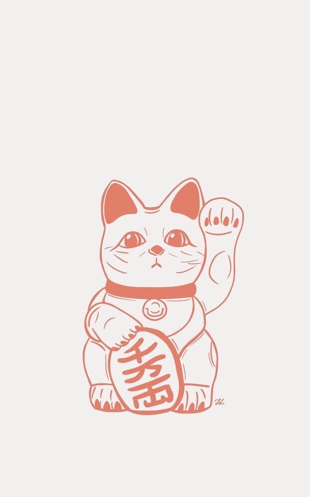Red Lucky Cat